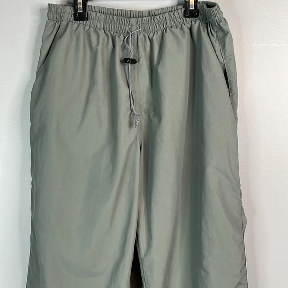 MEC Mens Mountain Equipment Co-op Nylon Wind Pants Grey Elastic Drawstring L - Picture 3 of 12